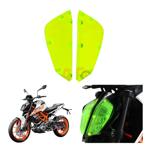 KTM Headlight Protector From MotoTrendz Alatool Accessories Neon Green