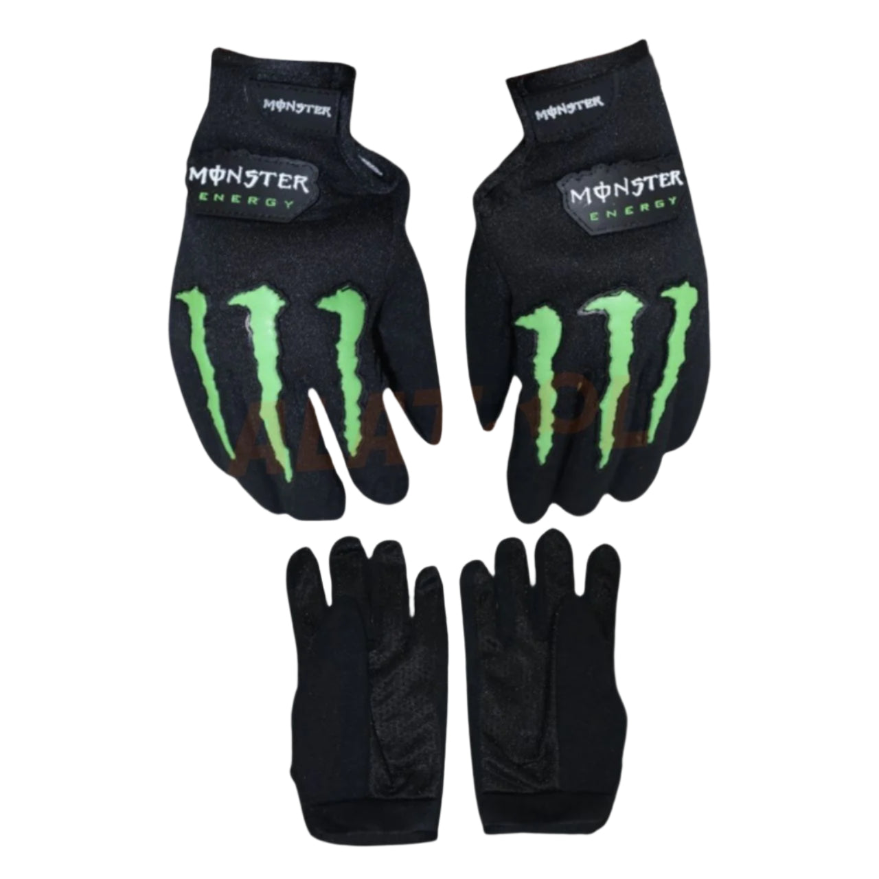 monster energy handschuhe Green & Black Full Finger Riding Gloves