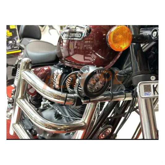 Maddog Scout X Fog Lamps / Auxiliary Lights For All Bikes, cars And Scooters Installation View. Alatool Accessories, Bengaluru, India