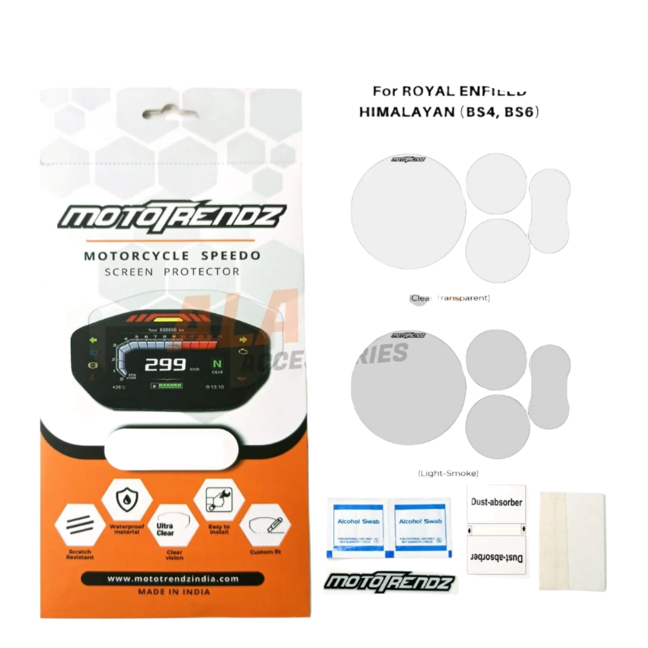 Mototrendz speedometer protector for RE-HIMALAYAN-BS4-BS6