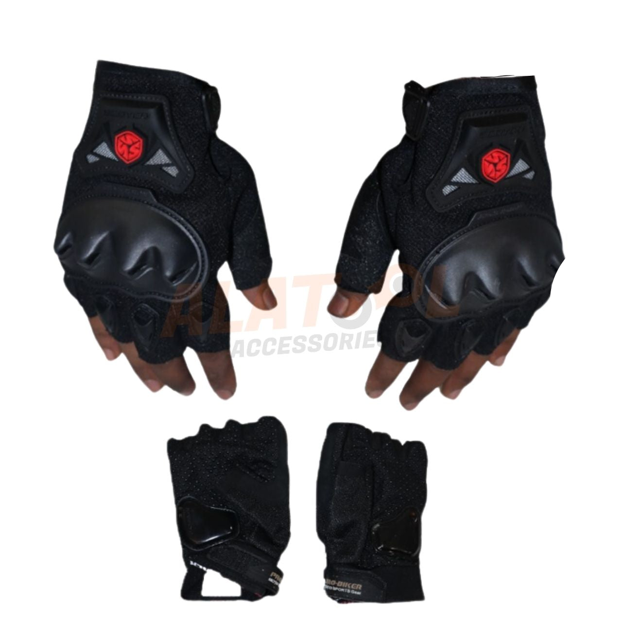 Scoyco Half Finger Racing Gloves Black | Lightweight and Durable