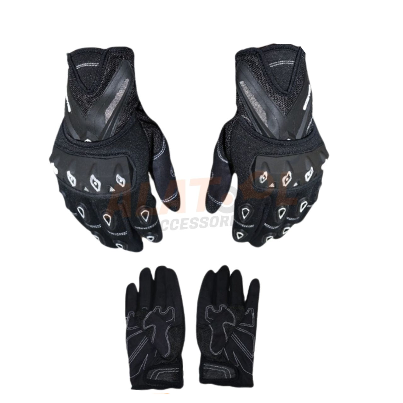 Scoyco Full Finger Racing Gloves White & Black | Maximum Control