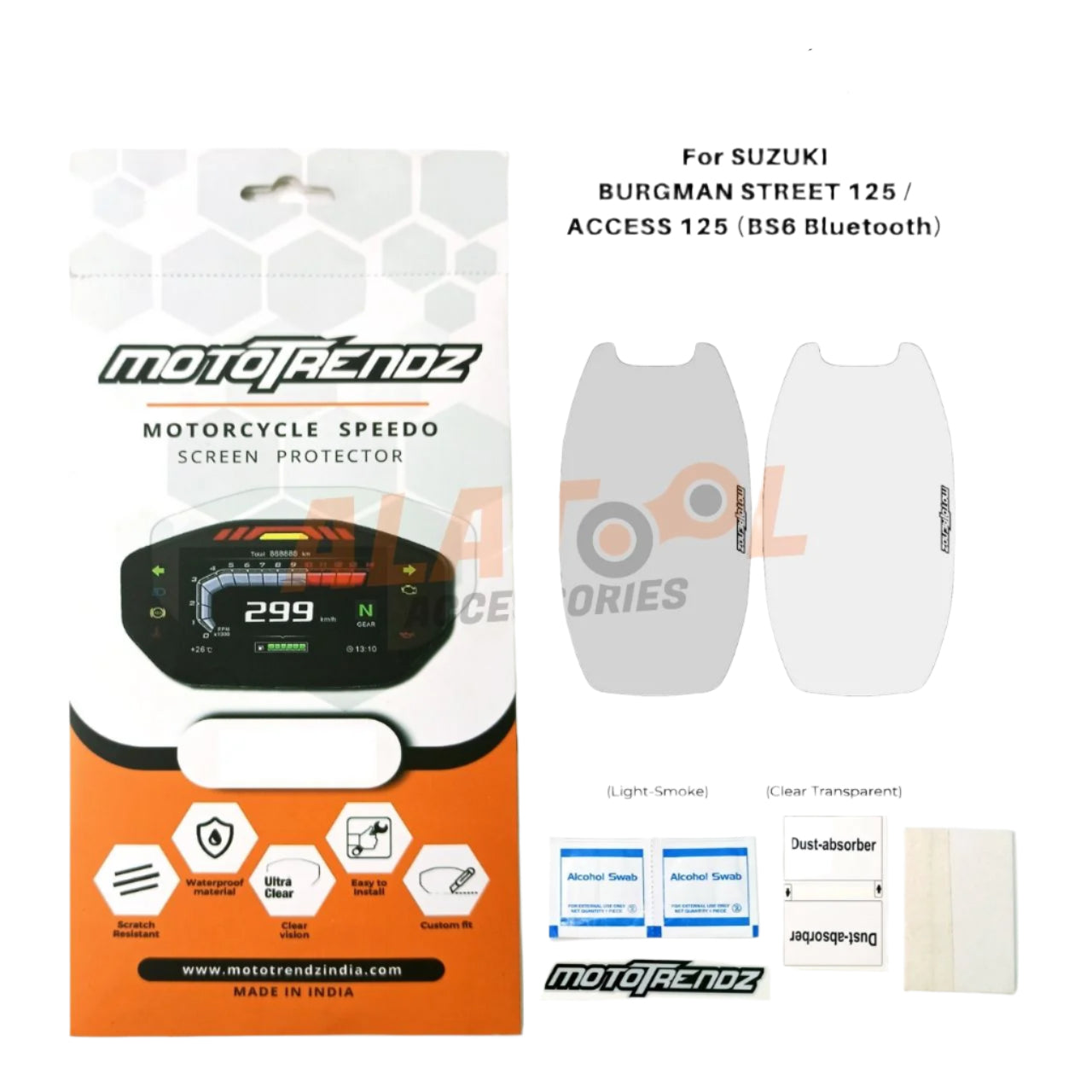 Mototrendz speedometer protector for SUZUKI BURGMAN ACCESS