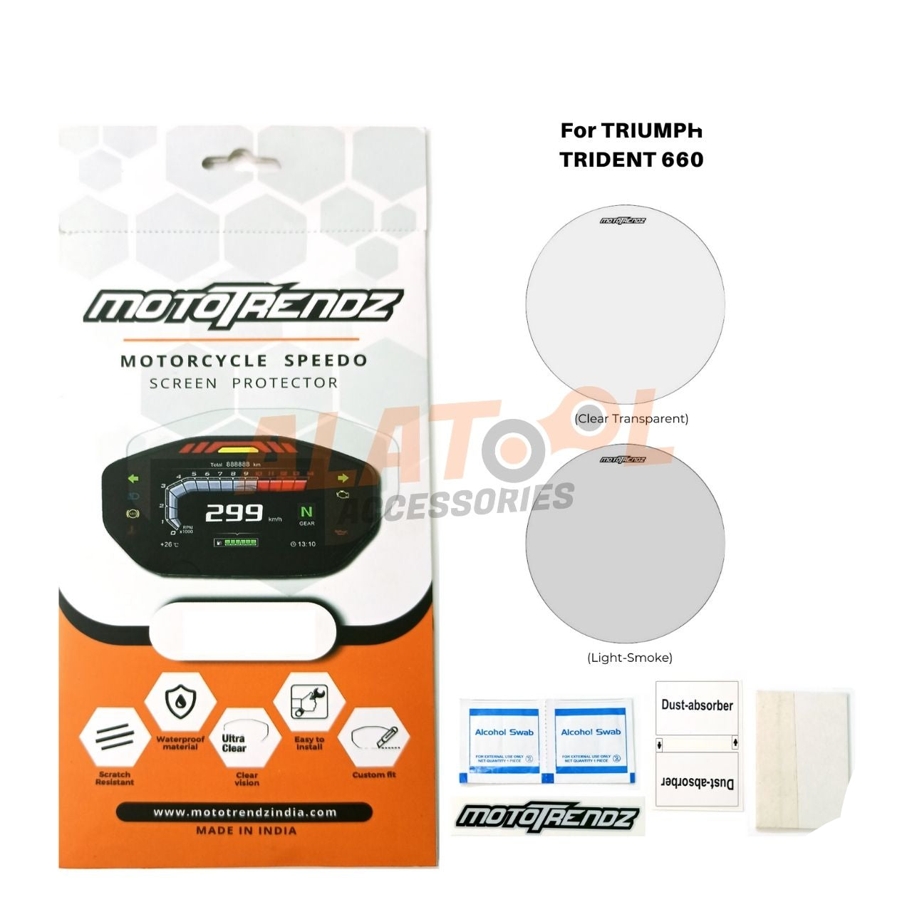 Mototrendz speedometer protector for TRIUMPH TRIDENT 660