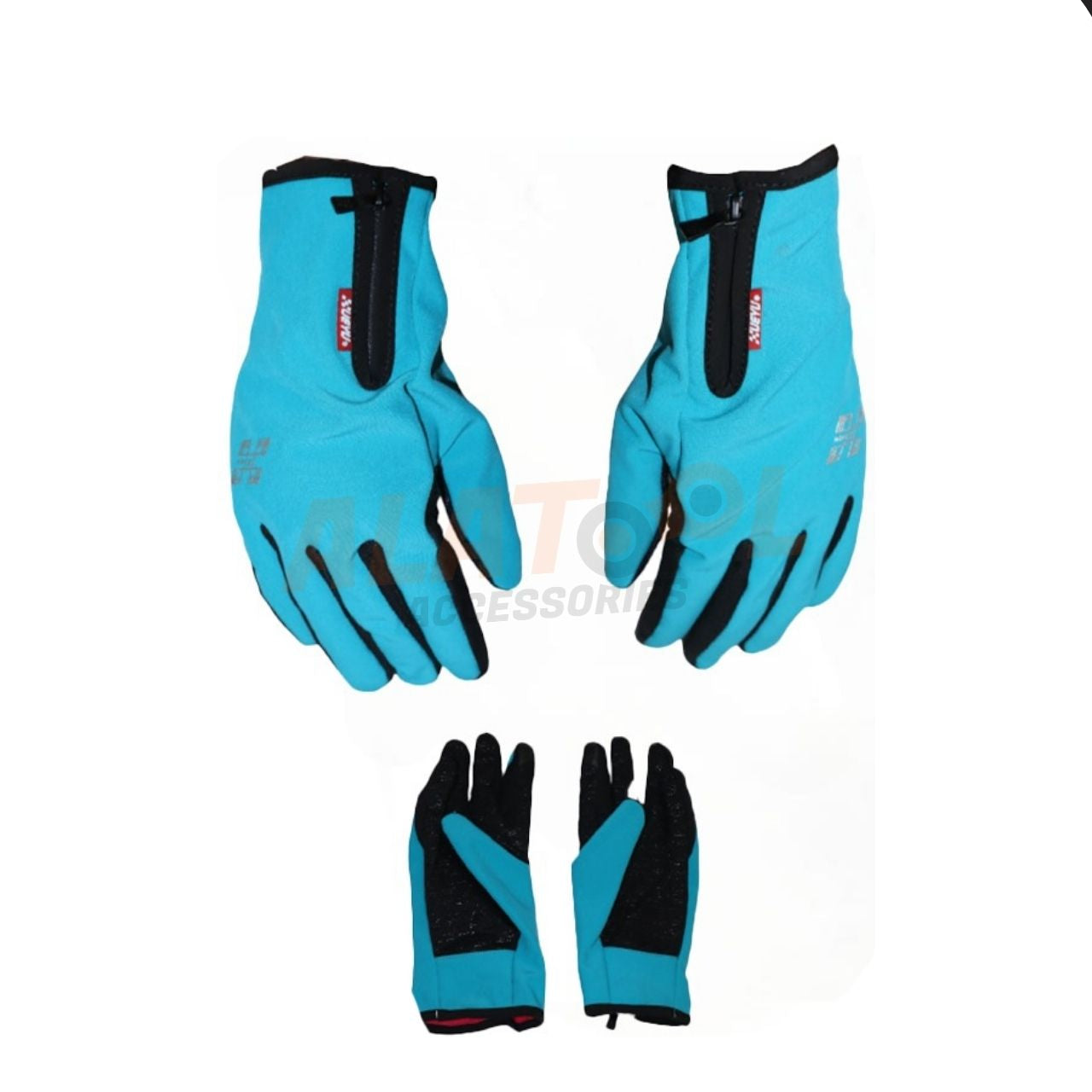 Ueyu Riding Gloves Plain Sky Blue | Lightweight and Breathable