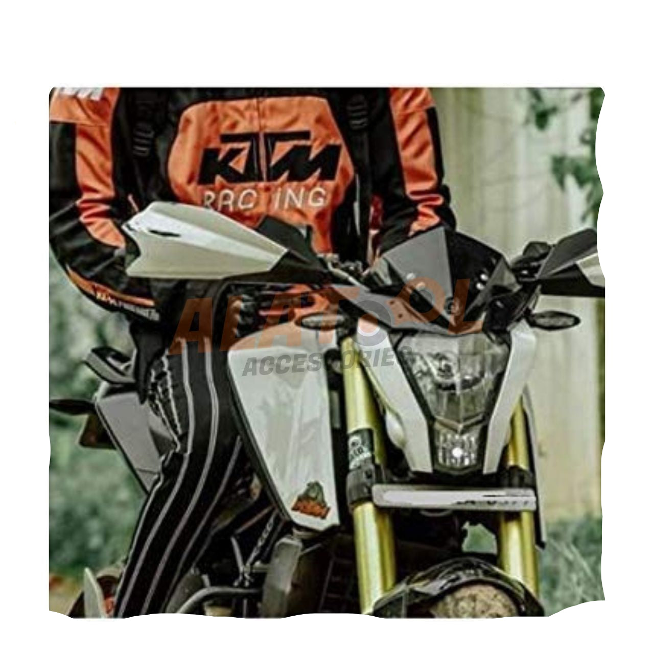 Universal Small Size Bubble Visor For All Bikes And Scooters Installed In Duke. Alatool Accessories, Bengaluru, India