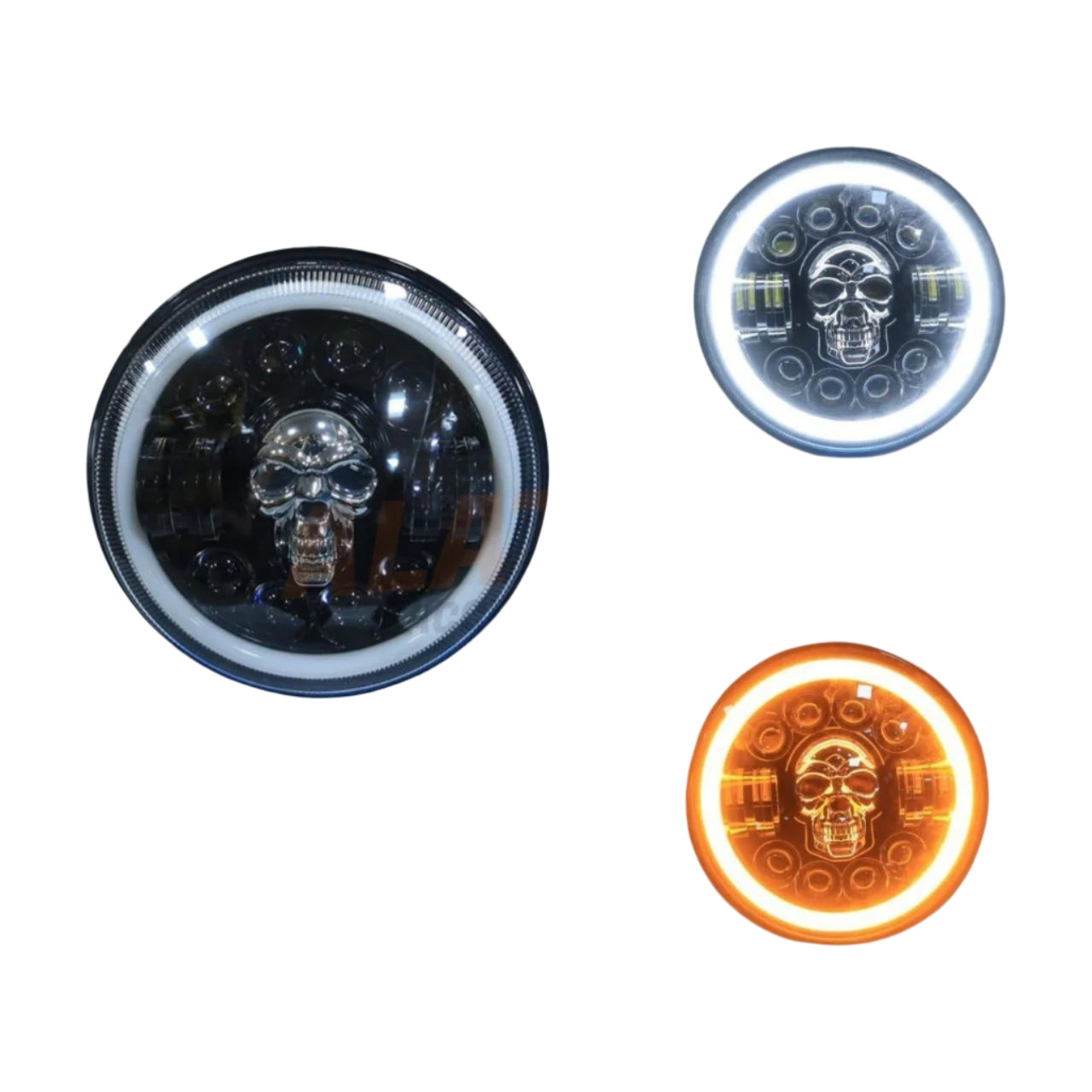 HJG SKULL Ring Headlight 5.7 Inch