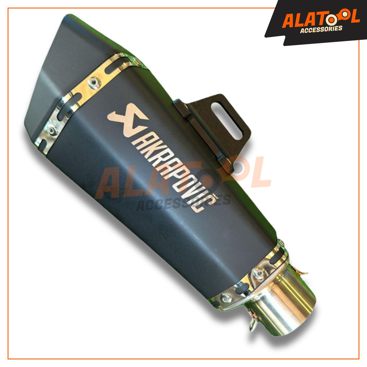 Akrapovic Exhaust Mat Black. Alatool Accessories, Bengaluru, India