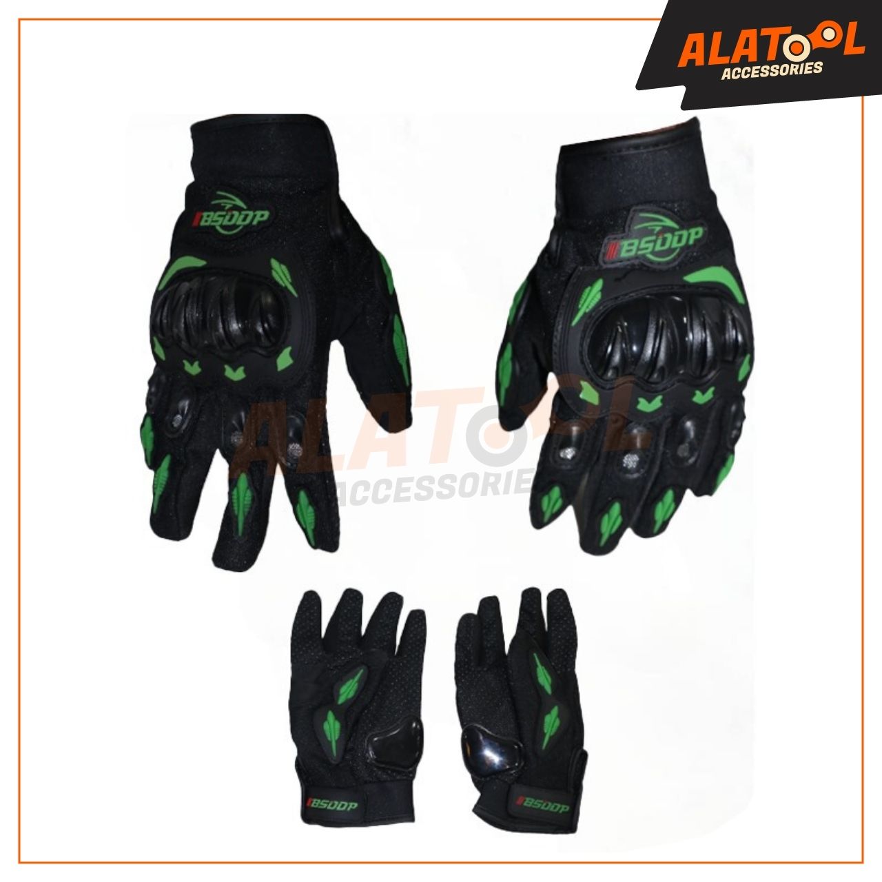 Bsddp Racing Gloves Green & Black | Comfortable and Durable