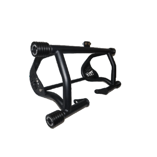 Crash Guard for Meteor 350 with 4 sliders side view