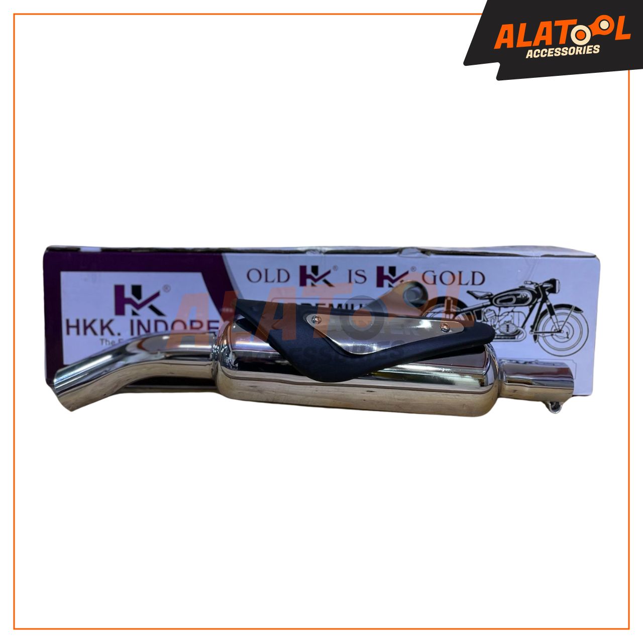 HK Hunter Indore Exhaust For Royal Enfield