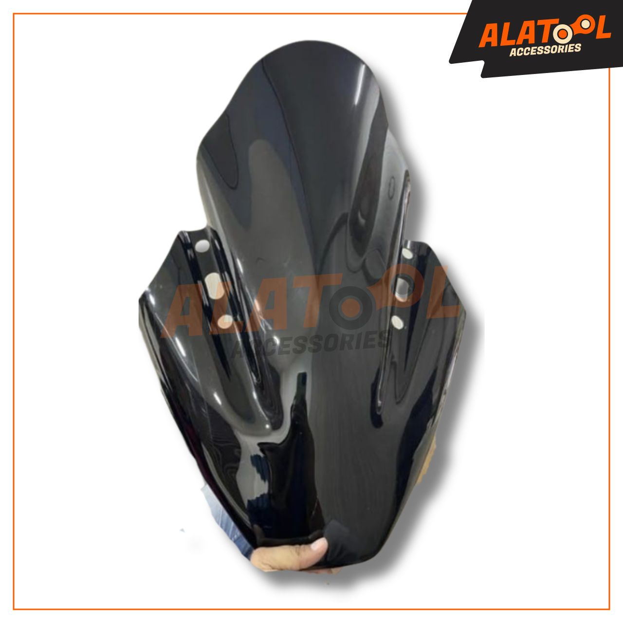 KTM Bubble Visor Detailed View For KTM Bikes. Alatool Accessories, Bengaluru, India