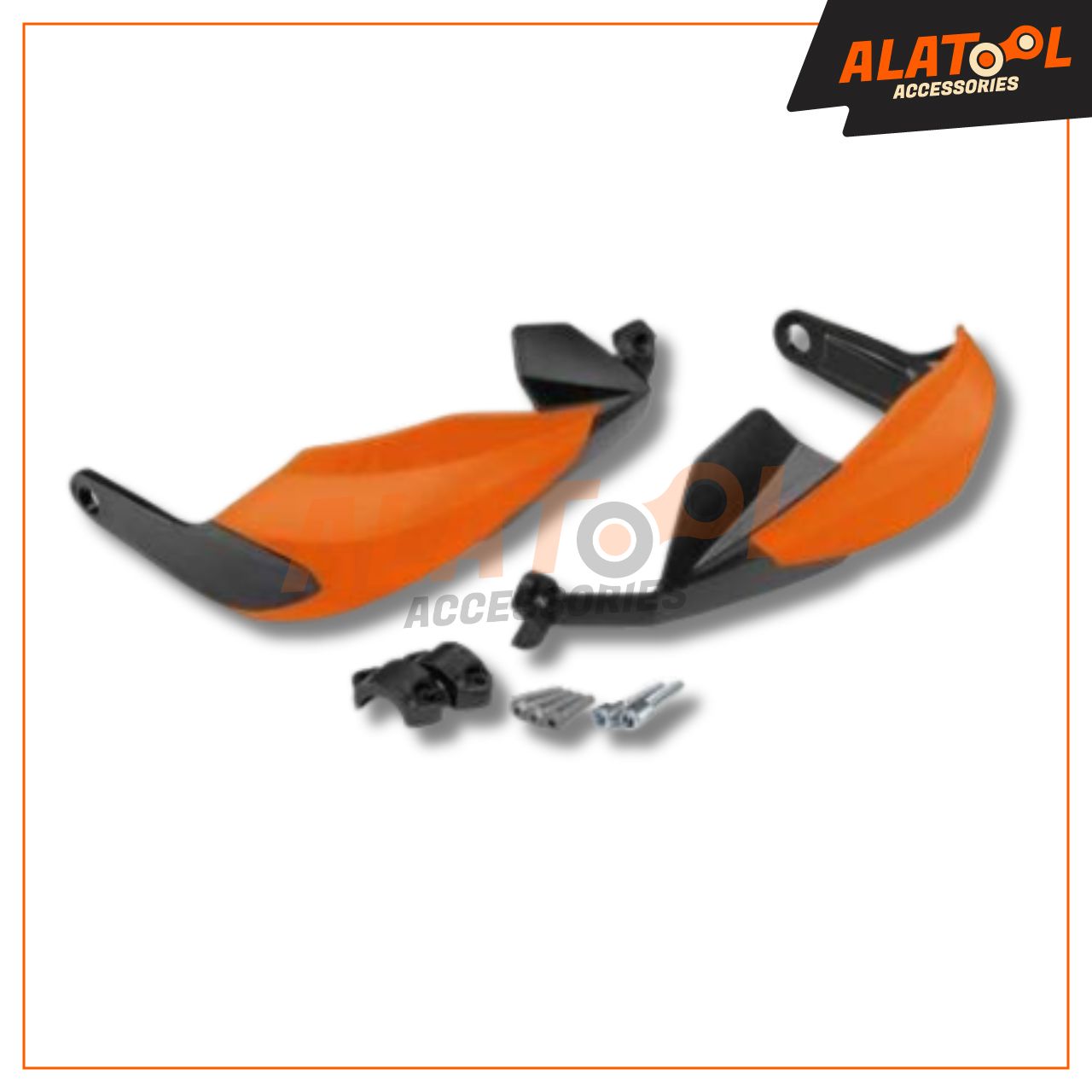 Handle Guards KTM Style Orange for All Bikes and Scooter Accessories, Alatool Accessories Bangalore India