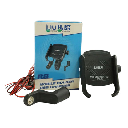 LIU HJG mobile holder with charger, versatile device mount for secure smartphone attachment and convenient charging on the go