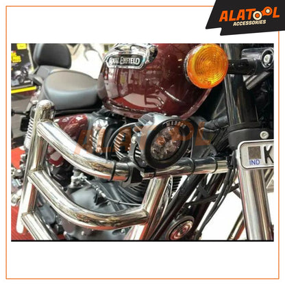 Maddog Scout X Fog Lamps / Auxiliary Lights For All Bikes, cars And Scooters Installation View. Alatool Accessories, Bengaluru, India