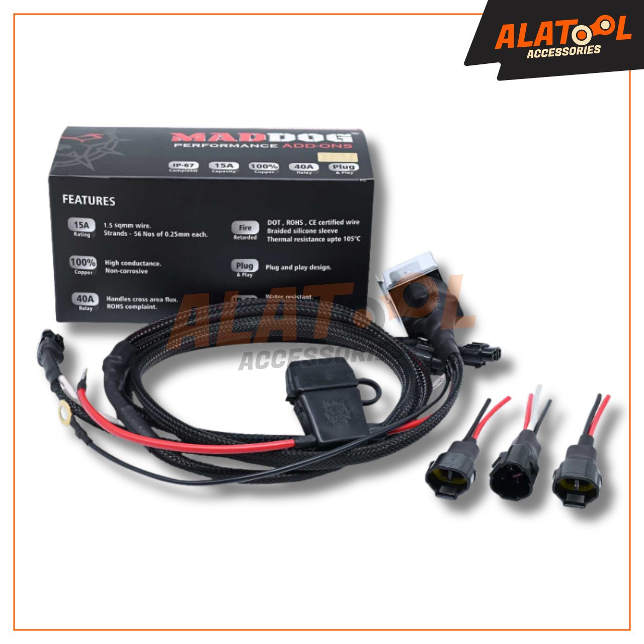 Maddog Wiring Harness For Auxiliary Lights Alatool Accessories Bangalore 