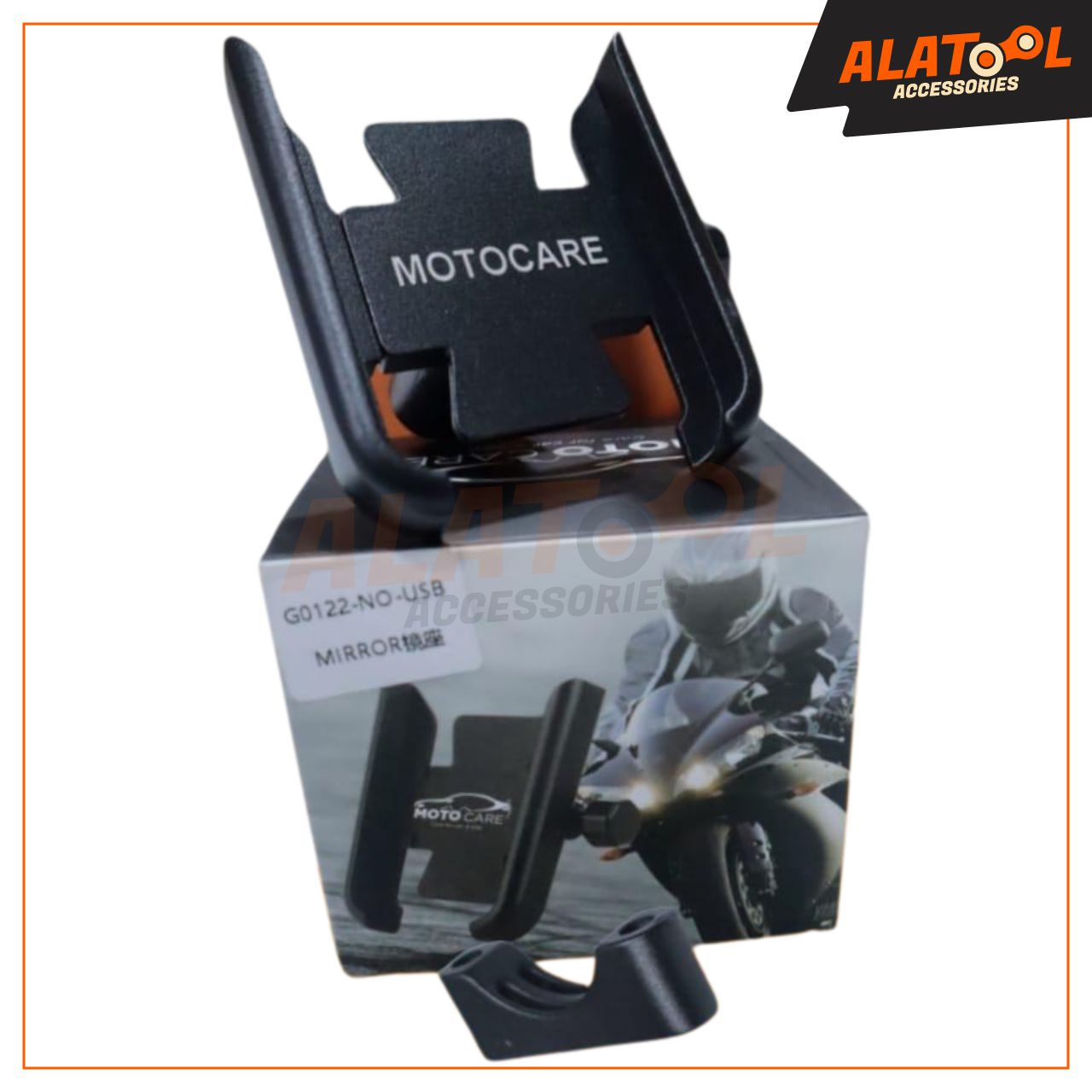 MotoCare Jaw-Grip Handle Mount without Charger Mobile Holder