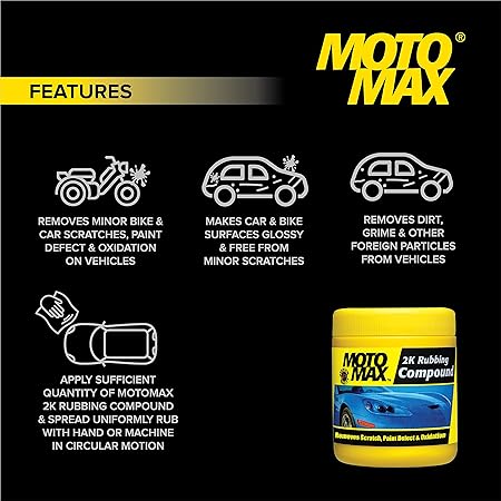 Motomax 2K Rubbing Compound 100g features