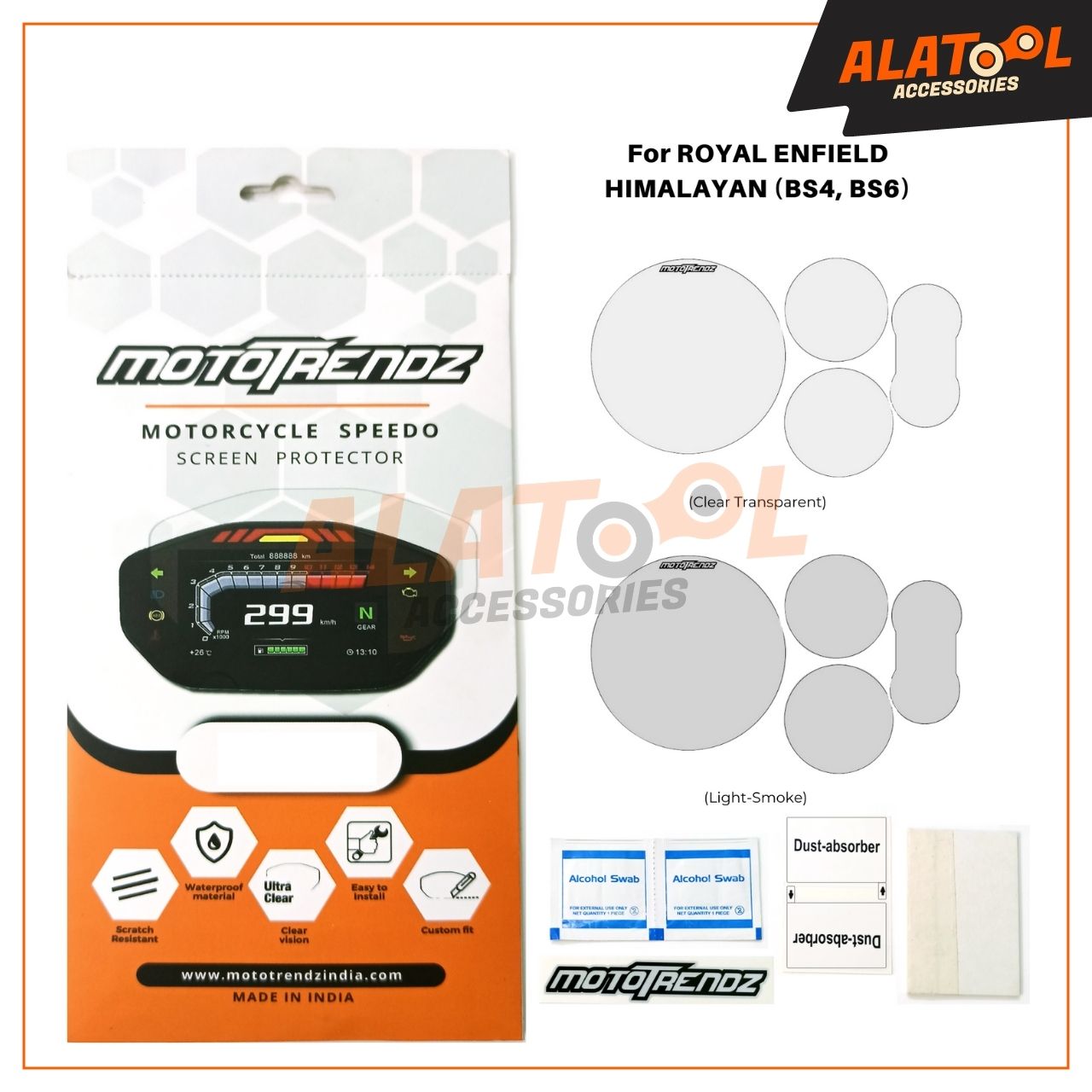 Mototrendz speedometer protector for RE-HIMALAYAN-BS4-BS6