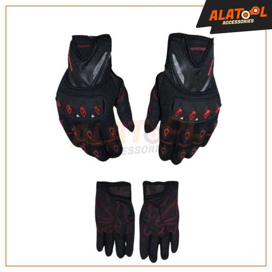 Scoyco Racing Gloves Red & Black | Enhanced Grip & Comfort