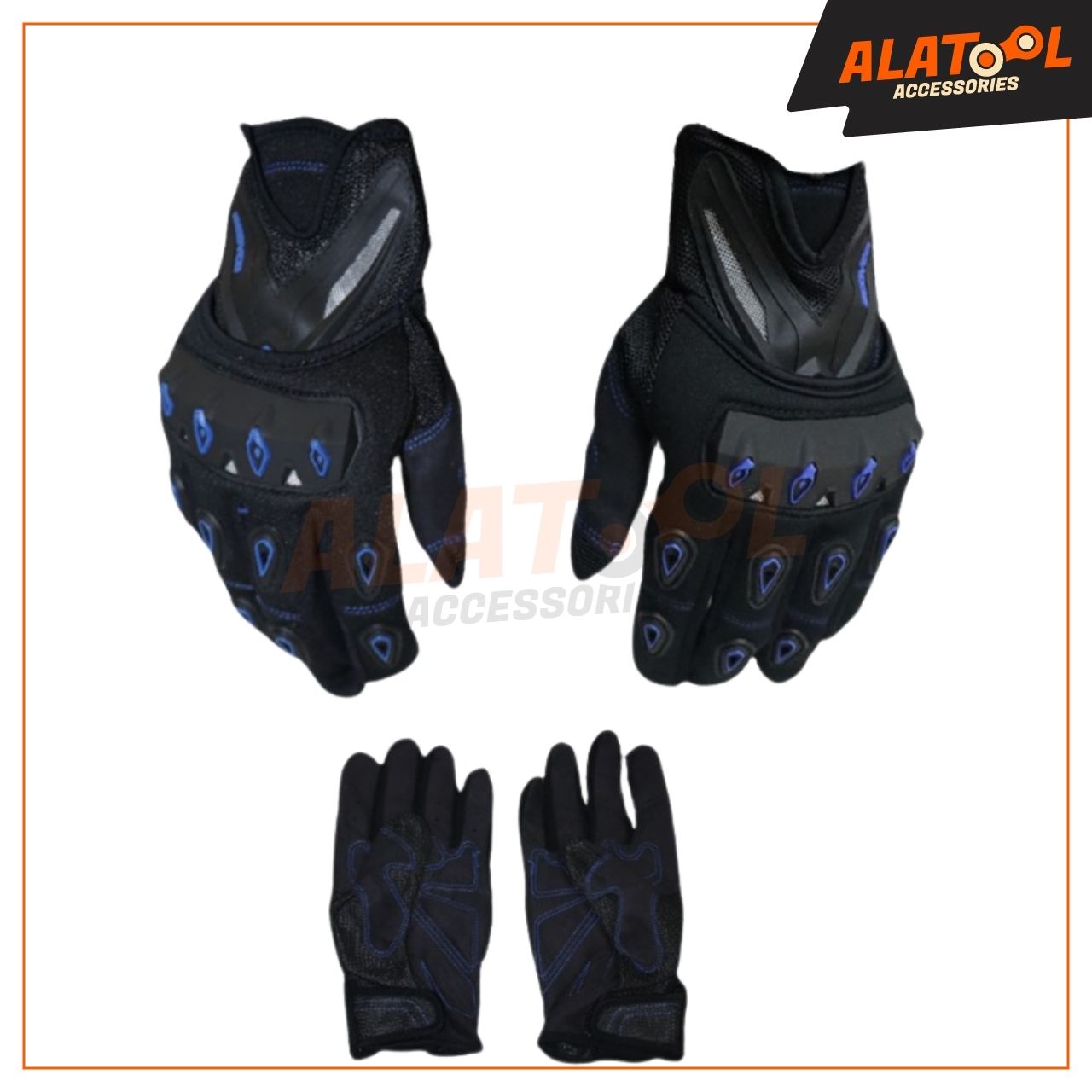 Scoyco Racing Gloves Blue & Black | Flexible Design