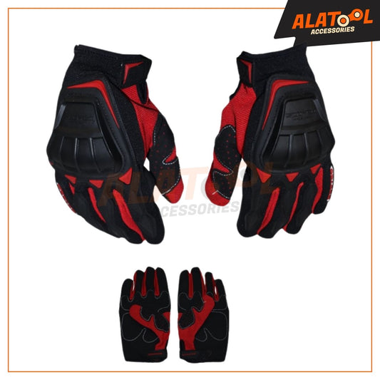 Scoyco Full Finger Racing Gloves Red & Black | Maximum Control