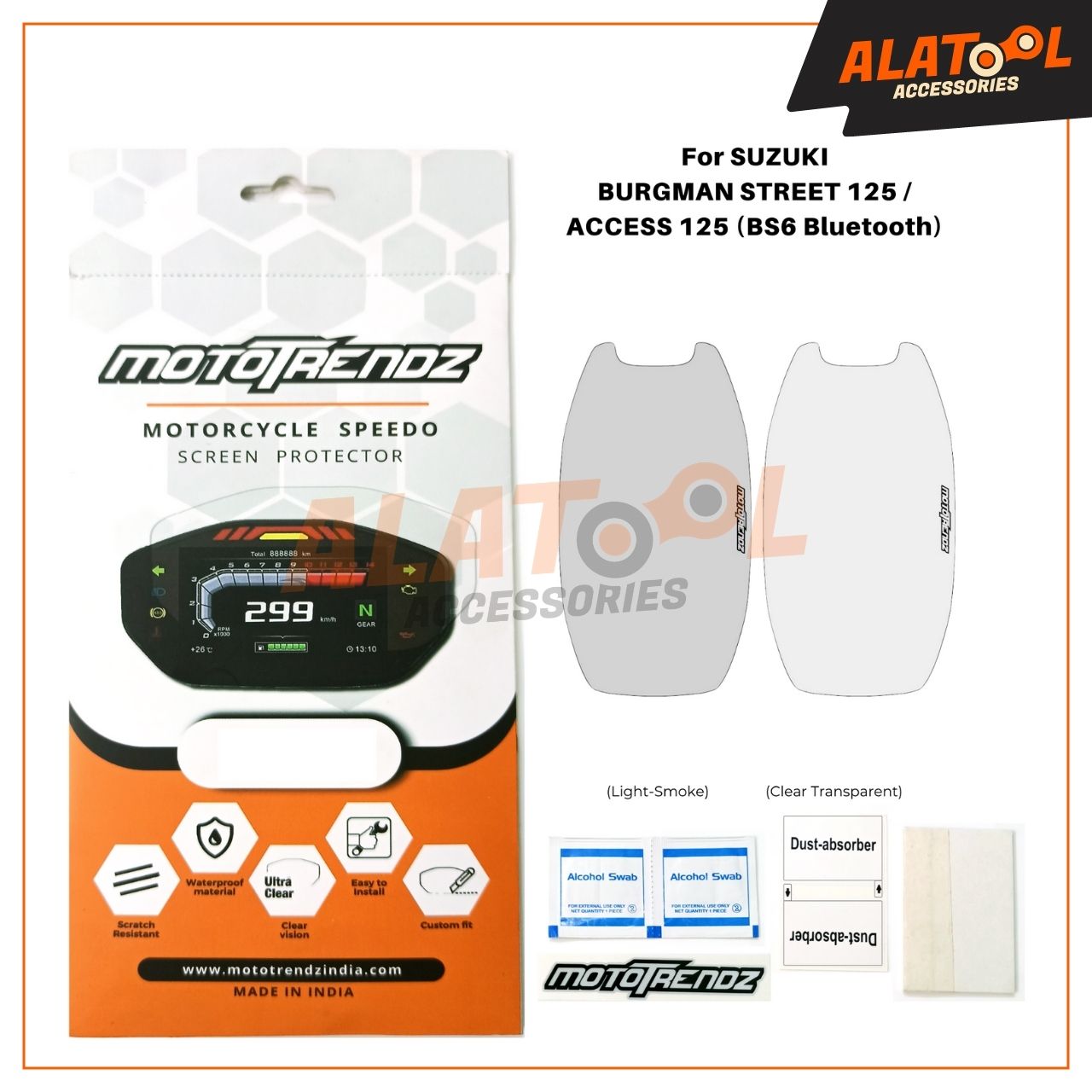 Mototrendz speedometer protector for SUZUKI BURGMAN ACCESS