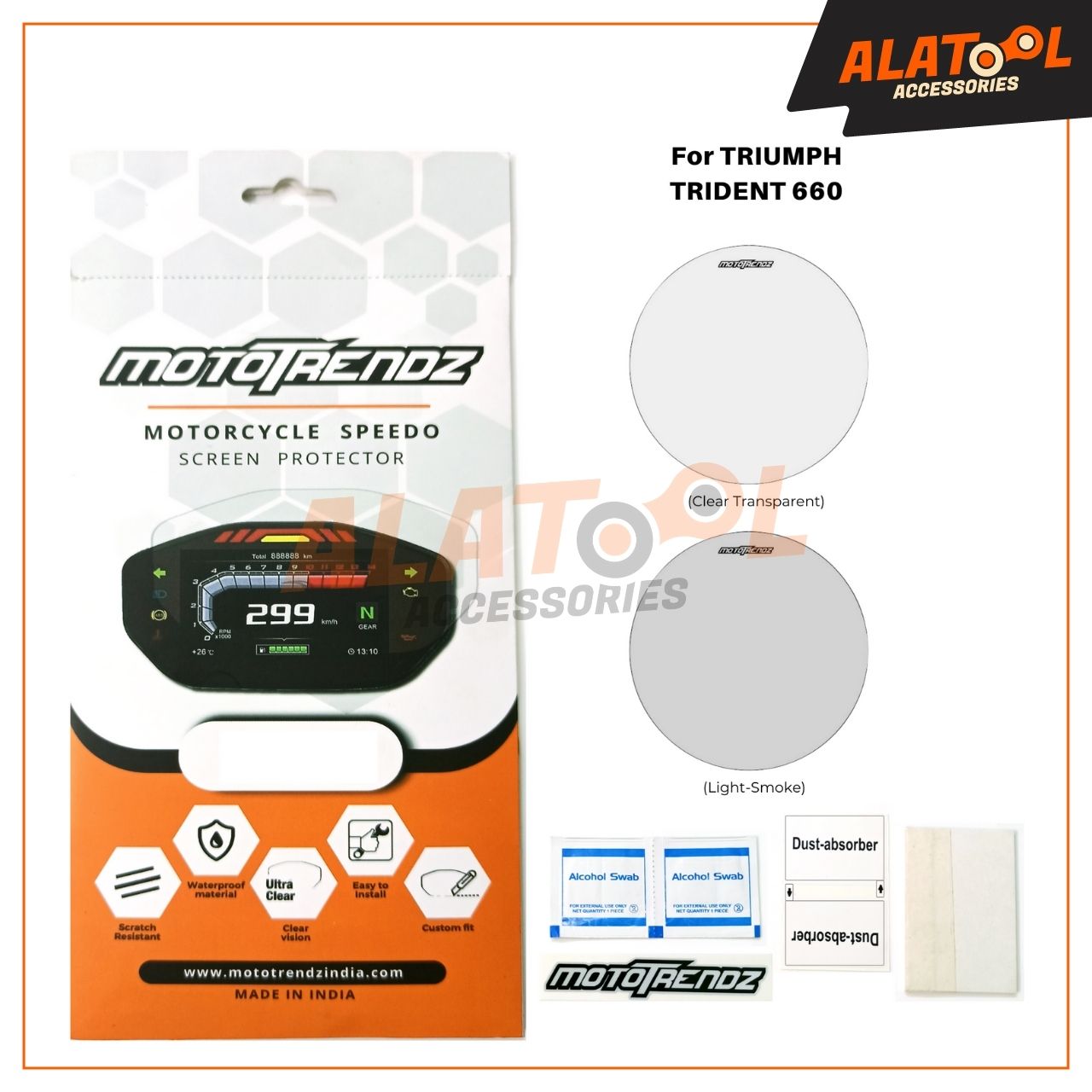 Mototrendz speedometer protector for TRIUMPH TRIDENT 660