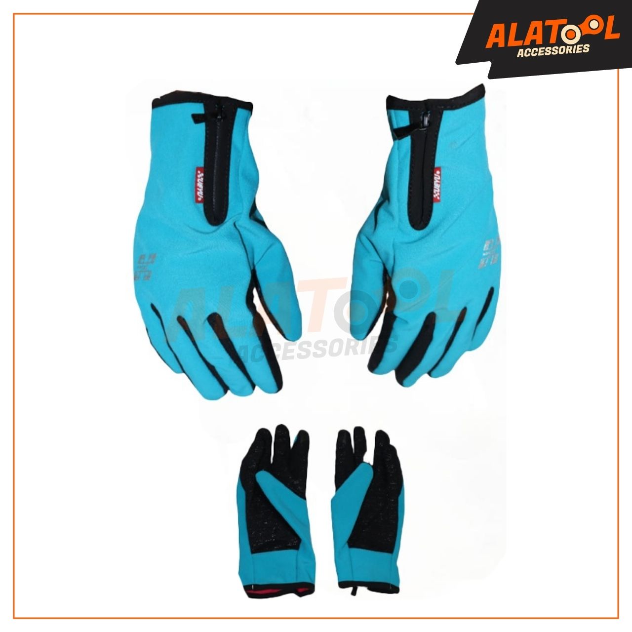 Ueyu Riding Gloves Plain Sky Blue | Lightweight and Breathable