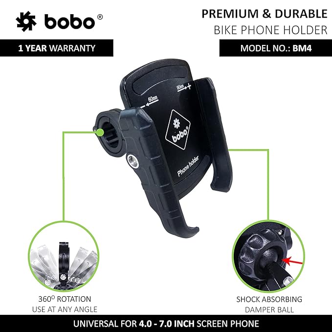 BOBO BM4 Jaw Grip Mobile Holder without charger Details Alatool Accessories