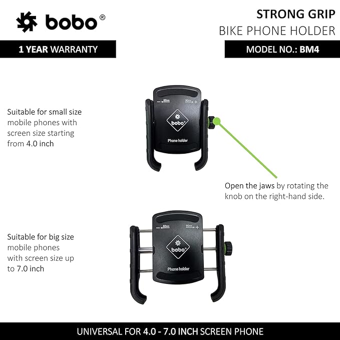 BOBO BM4 Jaw Grip Mobile Holder without charger Features Alatool Accessories