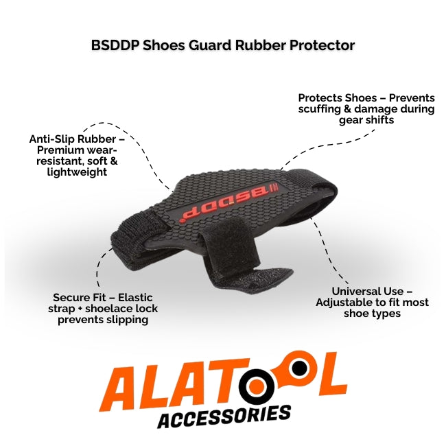 BSDDP Shoes Guard Rubber Protector with ALATool Accessories branding on a white background