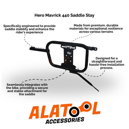 Hero Maverick 440 Saddle Stay with ALATool Accessories branding on a white background