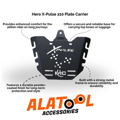 Hero X-Pulse 210 Plate Carrier features