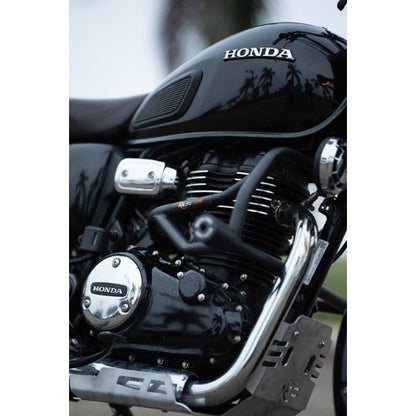 Honda Hness CB 350 Single Slider Type 2 Crash Guard Installed