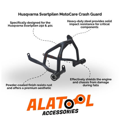Heavy Duty Crash Guard For Husqvarna Svartpilen