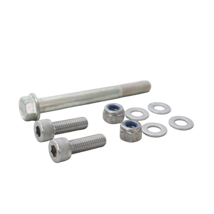 Black metal mavrick crash guard frame on a white background bolts