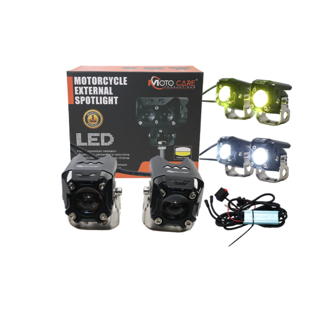 MotoCare Mini Fog Light with Wiring Harness