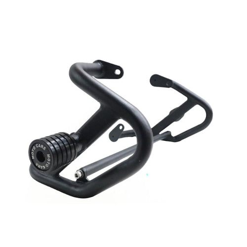 Black bike crash guard for pulsar ns 400 on a white background