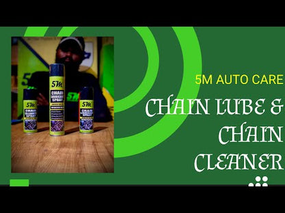 5M Chain Cleaner And Lubricant Spray - Combo For Motorcycles (200ml)