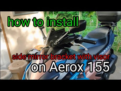 Double Bubble Visor For Aerox 155 - Motorcycle Visor