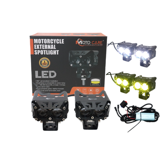 MotoCare S21 Led Fog Light With Wiring Harness